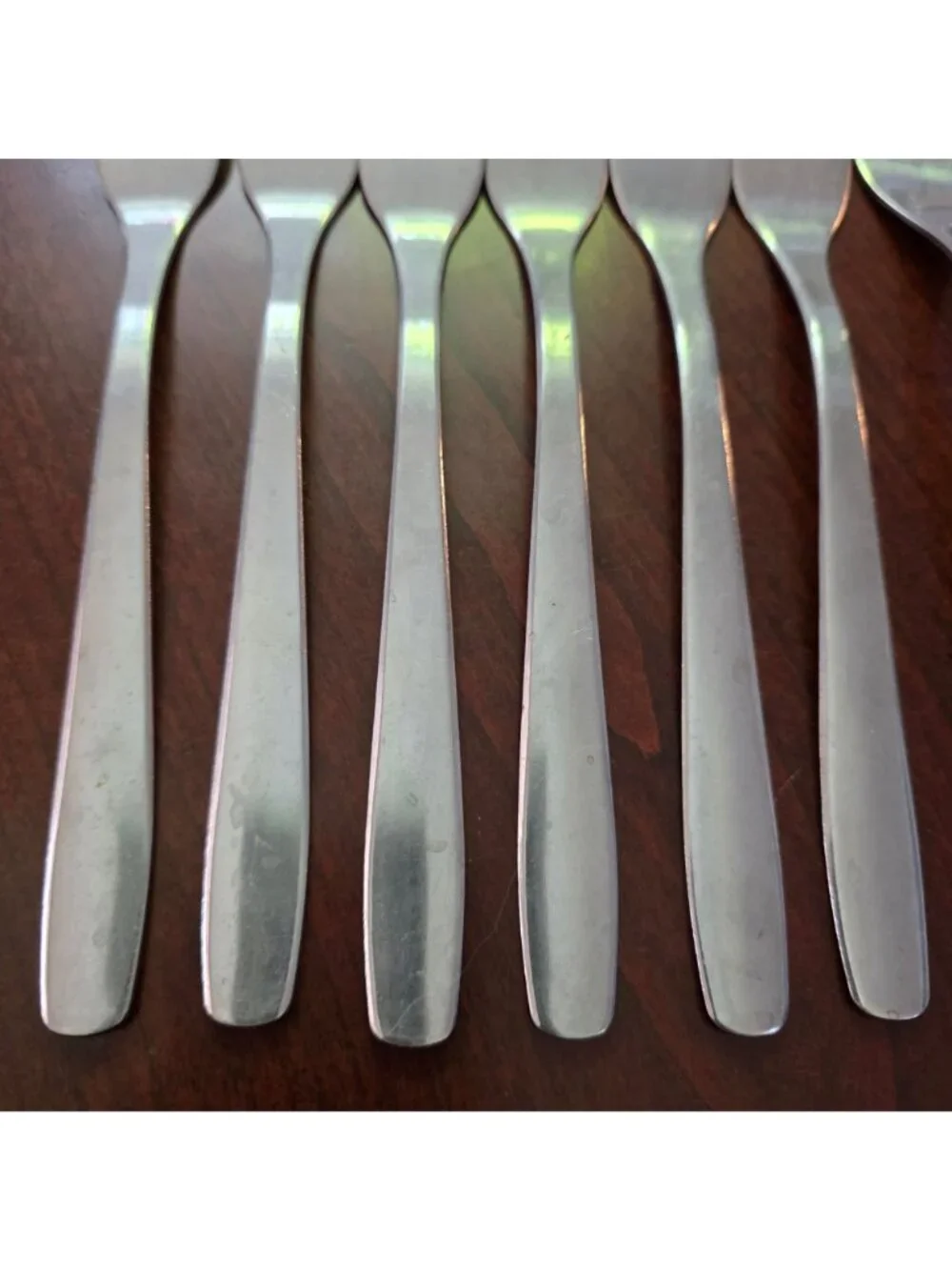 Set Of 7 Ikea 22185 Stainless Steel Dinner Forks Flatware Silverware